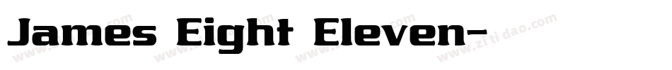 James Eight Eleven字体转换
